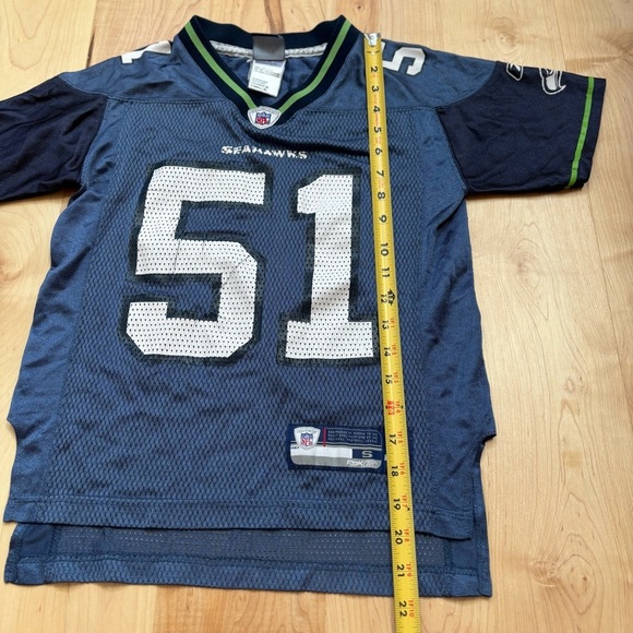 Reebok NFL Seattle Seahawks Blue Football Irvin/Oluwatimi #51 Jersey - Picture 7 of 8